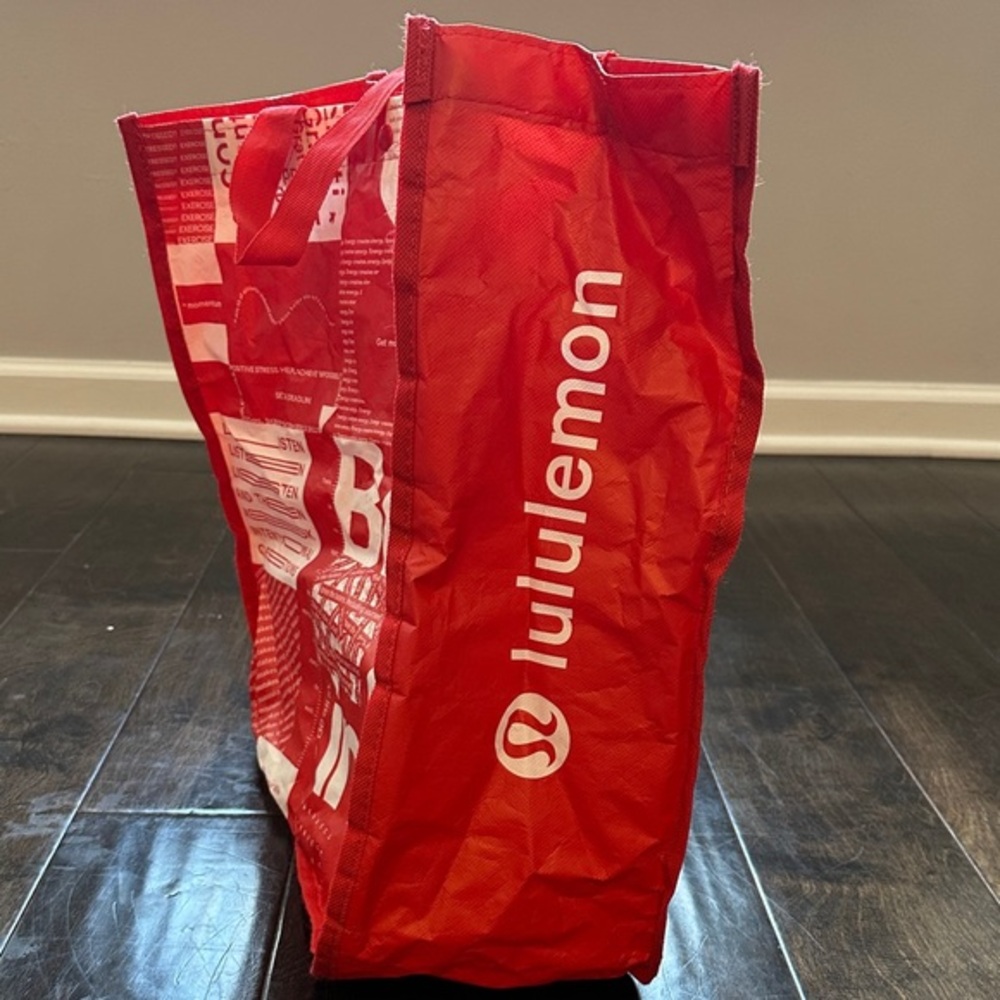 Lululemon Red Tote Bag